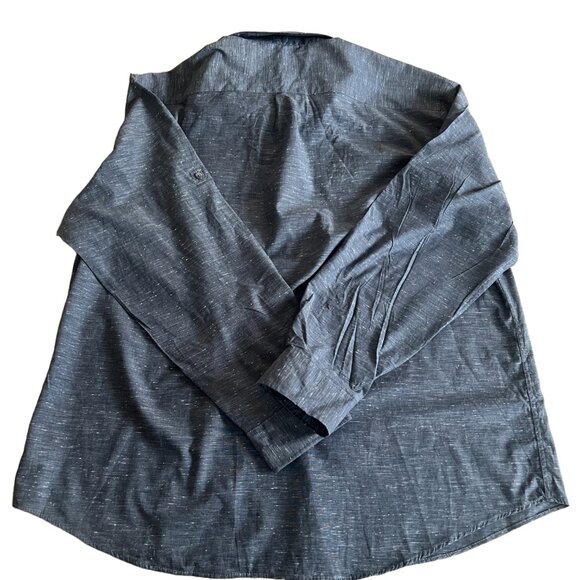 Van Heusen Men's XXL 18-18.5 Classic Fit Long Sleeve Button Down Blue Shirt - Picture 2 of 5